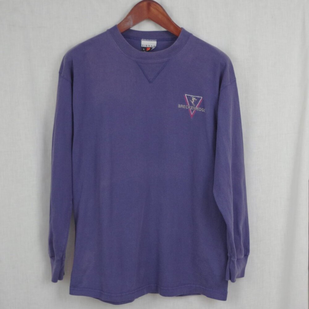 Breckenridge Vintage USA Made Long Sleeve T Shirt Large